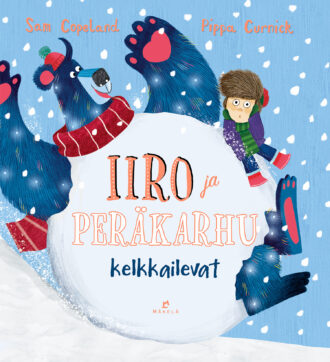 Iiro ja Peräkarhu kelkkailevat